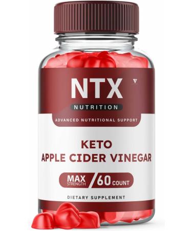 NTX Keto BHB Gummies for Weight Loss NTX Keto ACV Gummies Advanced Weight Loss NXT BHB Salts Shark NT Tank Apple Cider Vinegar - NTX Nutrition Keto Plus ACV Supplement Oprah Winfrey (60 Gummies)