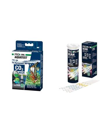 JBL water test set Proaquatest CO2-PH permanent + proscan calcar with 24 water analysis strips water test set + refill analysis stripes