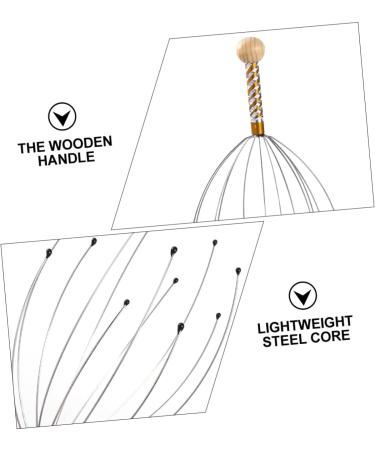 Buy Minkissy 12-Piece Massage Device Set | Scalp & Shampoo Scrubber Tool for Ultimate Relaxation | Manual Hair Crubber & Steel-Wood Massage Tools | International Shipping Available - Buy Online on GoSupps.com