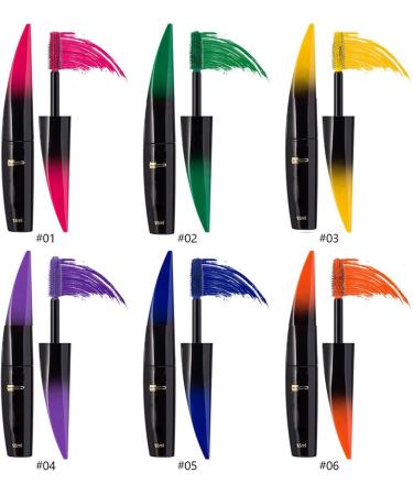 G n rique Mascara Sourcils 4 Couleurs Mascara imperm able Longue dur e Noir Vert fonc Violet Bleu Mascara color Maison Sultans (Yellow-a One Size) - Buy Online on GoSupps.com
