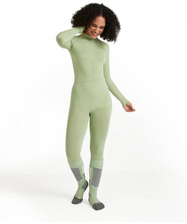 Falcon Women's Warm Long Underpants - Quick-Drying Breathable Sport Underwear for Mild to Cold Temperatures - XL in Quiet Green 7378 - Buy Online on GoSupps.com