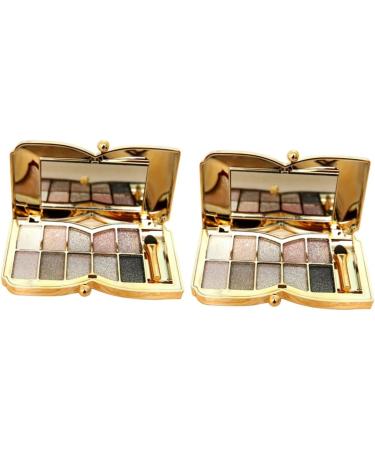 Didiseaon 2pcs # Glitter & Brush Flash Colorful Makeup Eyeshadow Colors Shadow Mirror With Eye - Buy Online on GoSupps.com