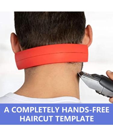 Hands- Neck Hair Guide for DIY Haircuts with Silicone Stencil Tool Trim & Shave Easily - Buy Online on GoSupps.com