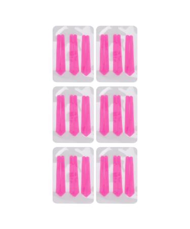Silicone Eyelash Tape Soft Reusable 6 Packs Eyelash Lifting Tape Kit Cosmetic Flexible for Perming Curls (Rose Red)