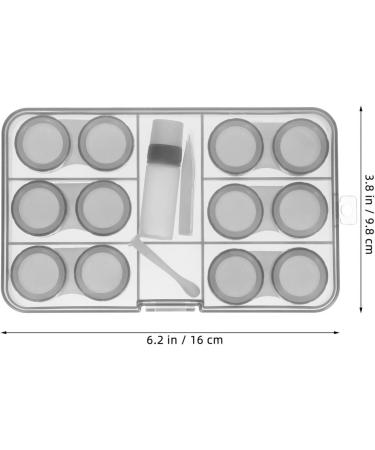 Minkissy Portable Contact Lens Case Travel Set with Tweezers & Bottle - Compact Gray Design (16.00x9.80x2.00cm) - Perfect for International Shipping - Buy Online on GoSupps.com