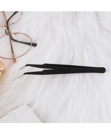 Professional Fine Point Tweezers - Sharp Precision Needle Nose Tip, Anti-Static Stainless Steel Curved Tweezer - Buy Online on GoSupps.com
