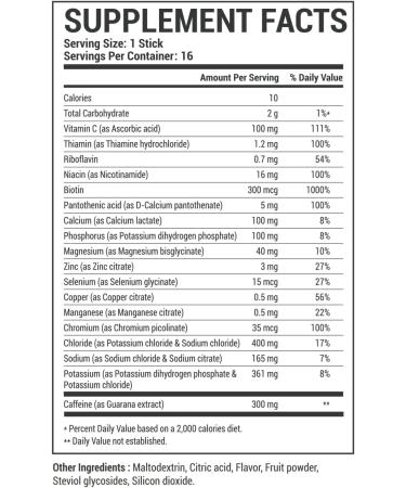 Hydration Acceleration Energy Drink Mix - 300 mg Caffeine & Electrolytes | Preworkout & Recovery Boost - Buy Online on GoSupps.com