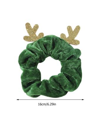 Pretyzoom 3PCs Christmas Hair Bands - Reindeer Anti-Elastic Scrunchies for Women | Festive Hair Accessories in Red Green & Coffee - Buy Online on GoSupps.com
