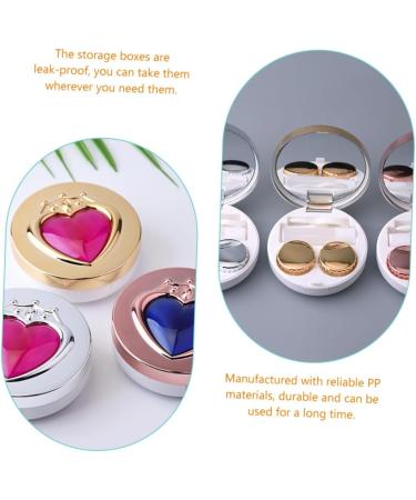 Partykindom Color Contact Lens Case 2-Piece Container with Tweezers Mirror & Travel Storage | Durable & Travel-Friendly - Buy Online on GoSupps.com