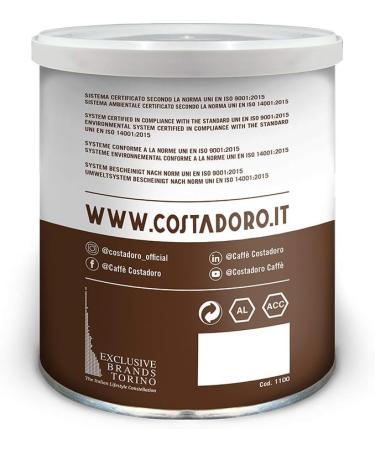 CAFFE' COSTADORO Arabica Espresso Coffee Box 250 g - Buy Online on GoSupps.com