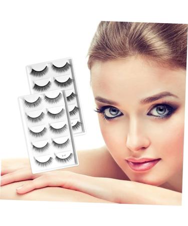 Beavorty False Eyelash 5 Pairs es false lashes fake makeup lashes self adhesive eyelashes natural look 3d false eyelashes lashes artificial eyelashes magnetic girl fiber - Buy Online on GoSupps.com