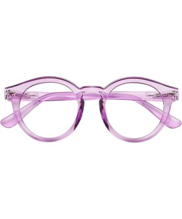 Shop Stylish Oval Purple Blue Light Blocking Glasses for Women & Men - Reduce Eye Strain | International Shipping - Buy Online on GoSupps.com