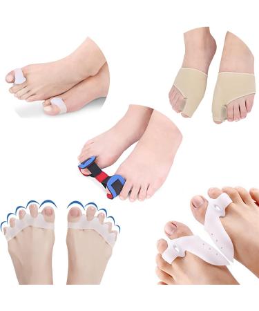 Bunion Corrector Kit - 9 Pack Set for Non-Surgical Hallux Valgus Correction and Pain Relief - Buy Online on GoSupps.com