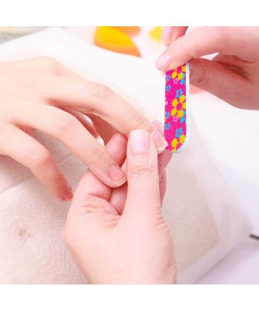 20Pcs Colorful Floral Nail Files Nail Art Tool Mini Double Sided Nail Files Emory Boards for Home EVA Nail Enhancement Small Flower File - Buy Online on GoSupps.com