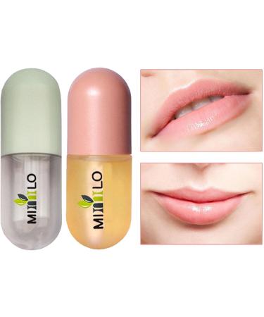 Hudhow's Lip Filler Set | 2-Part Lip Plump & Care - Clumsy Lip Gloss & Natural Oil Serum for Long-lasting Hydration - Buy Online on GoSupps.com