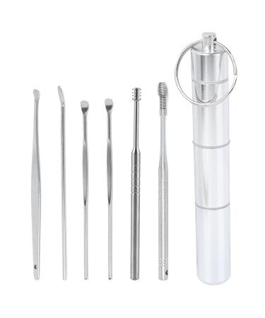 Aatraay Cleang Ear Wax Removal 12 3 3 6Pcs Set Ear Wax Pickers Stainless Steel Ear Wax Remover Cleaning Tool with Box