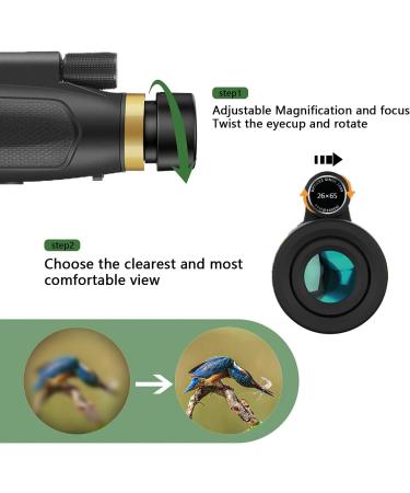 AYRAVIIO 1260 Monocular Telescope with Smartphone Holder & Upgraded Tripod  High Powered SMC & BAK4 Scope for Adults  Birthday Gifts for Men Dad Him Husband Boyfriend  Gadgets for Birdwatching - Buy Online on GoSupps.com