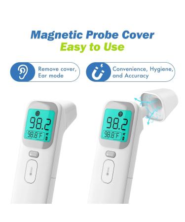 Elera Contactless Ear Fever Thermometer | 4 Measurement Modes | Baby Thermometer with 1-Second Read & 40 Memory Functions - Fast & Accurate - Buy Online on GoSupps.com