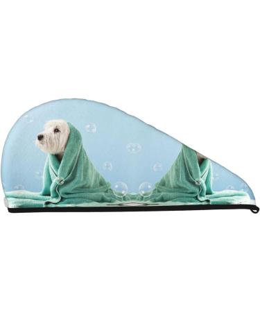 Microfiber Hair Towel for Dogs & Women - Ultra Absorbent Coral Velvet Wrap for Long Curly & Thick Hair - Buy Online on GoSupps.com