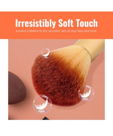 Yuwaku Champagne Makeup Brushes Set - 32 Piece Cruelty-Free Synthetic Fiber Bristles with Travel Case - Valentines Day Gift for Kids - Foundation, Powder, Blush, Eyeshadow - NO Shedding - Buy Online on GoSupps.com