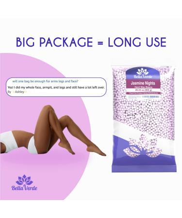 Bella Verde Wax Beans 1.76lbs - Made in Italy - Jasmine Hard Wax Beads for Body & Face - Ideal for Women & Men - Buy Online on GoSupps.com