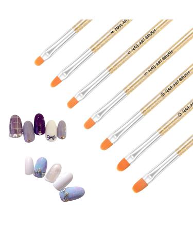 Avodova 7-Piece Nail Brush Set for Gel & Acrylic Nails | Premium Nail Art Brushes for Perfect Nail Design - Buy Online on GoSupps.com