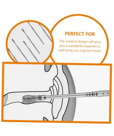 Spring Ear Pick Set - 6pcs Stainless Steel Ear Cleaning Tools - Buy Online on GoSupps.com