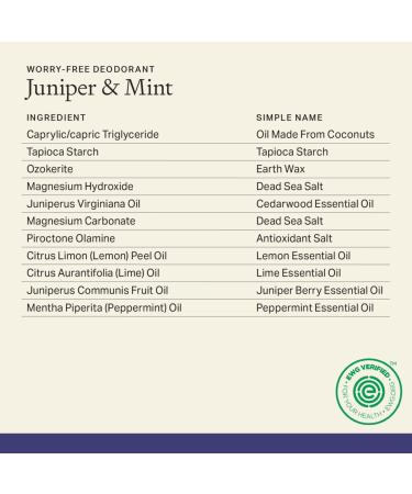 Each & Every 2-Pack Natural Aluminum-Free Deodorant for Sensitive Skin - Black Spruce & Fir Juniper & Mint - 2.5oz (Pack of 2) - Buy Online on GoSupps.com