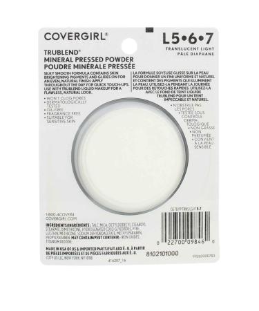 COVERGIRL truBlend Pressed Powder Translucent Light 0.39 Ounce - White (Pack of 1) - Buy Online on GoSupps.com