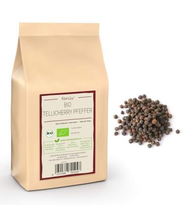 Kamelur 200g Organic Tellicherry Pepper whole black pepper perfect for the pepper mill or mortar mill