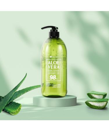 98% Aloe Vera Gel - Soothing & Moisturizing - 33.81 Fl oz - Perfect for Sunburn Relief & Face Care - Korean Aloe Vera Gel - Buy Online on GoSupps.com