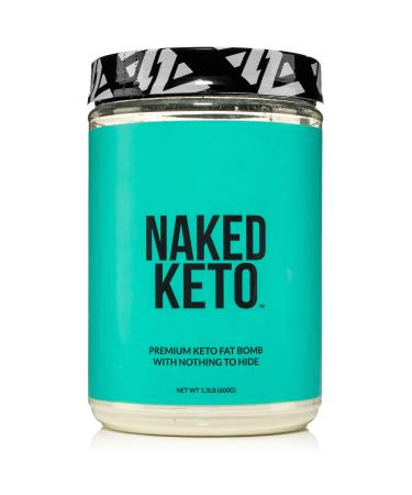 Naked Keto - Premium Keto Fat Bomb Powder - Unflavored - Only Two Ingredients  Gluten-Free, Soy Free Keto Supplement with no GMOs and No Artificial Sweeteners  1.3 LB