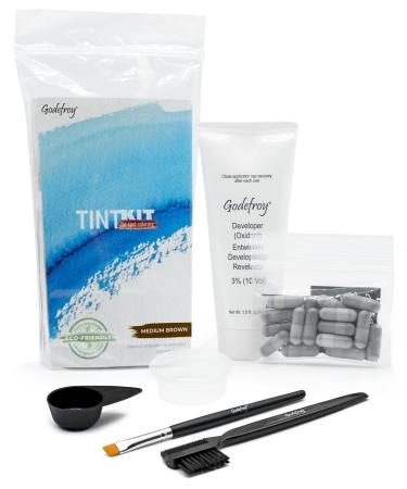 Godefroy Professional Hair Color Tint Kit, Medium Brown, 20 Applications