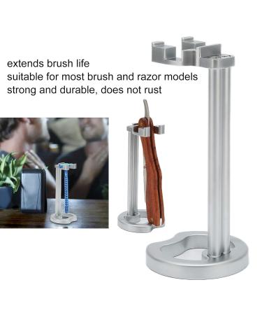Premium Stainless Steel Razor Holder | Universal Shaving Brush & Razor Stand for Men - Durable & Safe Drying Solution - Buy Online on GoSupps.com