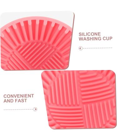 Didiseaon Makeup Brush Cleaner makeup cleaner cup makeup brush small cosmetic brush cleaner cosmetic brush cleaner cup Silica gel Cleaner make up detergent cleaning rack travel cleaning cup - Buy Online on GoSupps.com
