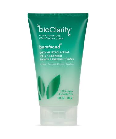 BioClarity Exfoliating Jelly Cleanser | Barefaced Gentle Exfoliation by Pineapple & Papaya | 100% Vegan  Cruelty-Free