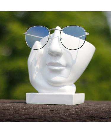 Stylish Glasses Holder Stand & Sunglasses Display Rack | Sculpted Nose Design | Perfect Gift for Spectacles | Color: B - Buy Online on GoSupps.com
