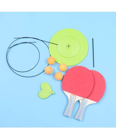 BESPORTBLE Table Tennis Trainer Set with Elastic Soft Shaft and Wooden Paddle for Kids Indoor/Outdoor Play - Includes Soft Ping Pong Ball for Practice - Buy Online on GoSupps.com