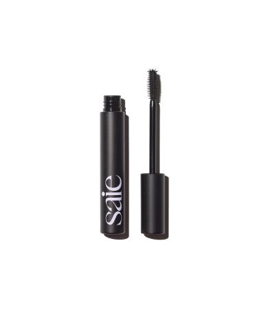 Saie Mascara 101 - Buildable Formula for Lengthening + Volumizing Lashes - Strengthening Mascara - Black (0.31 oz)