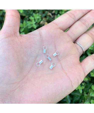 20pcs Adabele 925 Sterling Silver Crimp End Caps Barrel for 2mm Cord Jewelry Making - Buy Online on GoSupps.com