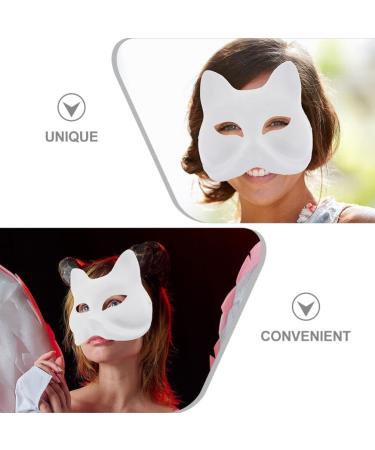 Pretyzoom 9 Piece DIY White Paper Mache Half-Face Masks for Cosplay & Masquerade Parties - Unlocked Craft Accessories - Buy Online on GoSupps.com
