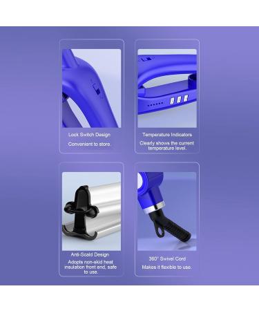 Vifaleno Hair Curling Iron Wand 28mm Ceramic Hair Waver Egg Roll Hair Curler Hair Crimper Temperature Adjustable Deep Beachy Waves Hair Styling Tool - Buy Online on GoSupps.com