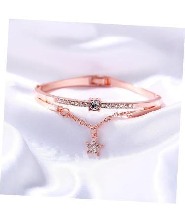 Magiclulu Vintage Ros gold Strass Bracelet - Sun & Moon Design for Women | Stylish Women's Jewelry - Buy Online on GoSupps.com