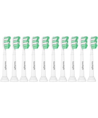 10 Pack Replacement Heads for Philips Sonicare - Compatible with ProtectiveClean, DailyClean, ExpertClean, FlexCare, HealthyWhite - Fits 2 Series, 3 Series, EasyClean - Toothbrush Heads for G2, C2, C3, 4100, 5100, 6100 - Buy Online on GoSupps.com