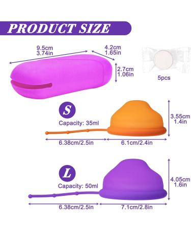 Shop Mhduyeg Menstrual Disc & Cup - Reusable Purple Period Solution with 5 Towels - Buy Online on GoSupps.com