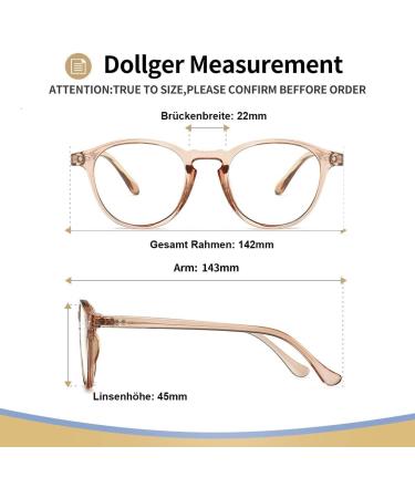 Shop Dollger Blue Light Filter Glasses - Anti-Blue Light Classic Round Frame for Men & Women | Stylish Computer & Gaming Glasses - Buy Online on GoSupps.com