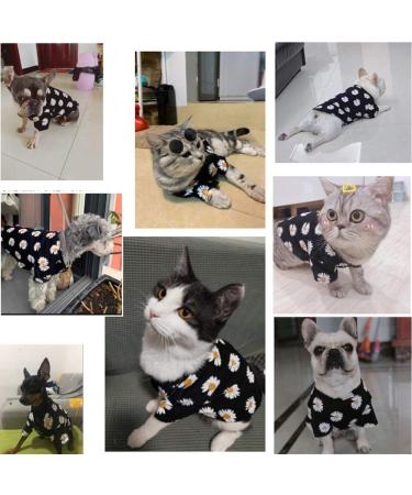 WEYATO Dog Shirt Flowers Summer Cool Beach Cotton Vest for Dogs Cats - Adorable Pink Small Pet Apparel - Buy Online on GoSupps.com