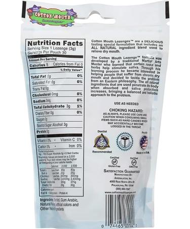 Cotton Mouth Lozenges Fruit Mix 3.3 oz Bag - Pack of 2 | Soothes Dry Mouth | Refreshing Flavor - Buy Online on GoSupps.com