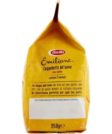  Italian Gourmet E.R. Barilla Pasta Le Emiliane Pack of 4 egg-filled pasta with 100% fresh Italian eggs ideal in broth or sauce 4 x 250g + gourmet Italian polpa 400g - Buy Online on GoSupps.com