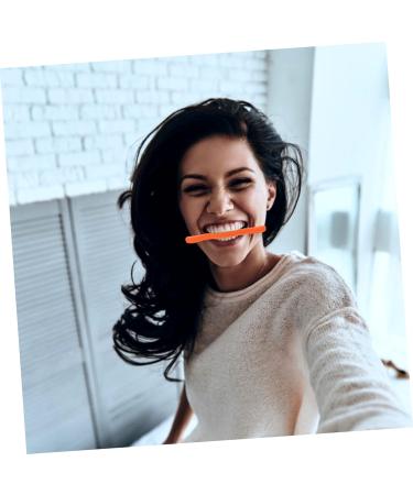 SOESFOUFU Facial Lifting Device Orthotics Smiling Maker -lift Exerciser Mouth Slimmer Shaper Cosmetology Kit Silicone Slimmer Facial Exerciser Smiling Training Brace Lip Man Neck Silica Gel 11.5X2.5cm Orange - Buy Online on GoSupps.com